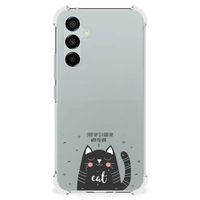 Samsung Galaxy A54 Stevig Bumper Hoesje Cat Good Day - thumbnail