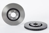 Remschijf COATED DISC LINE BREMBO, Remschijftype: Binnen geventileerd, u.a. für Citroën, Peugeot