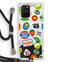 Fruitsticker: Samsung Galaxy S10 Lite Transparant Hoesje met koord