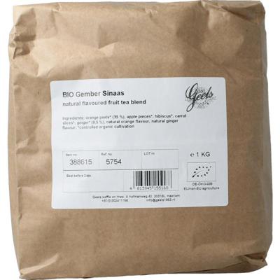 Geels gember sinaasappel bio