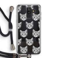 Kitten: Samsung Galaxy J8 (2018) Transparant Hoesje met koord