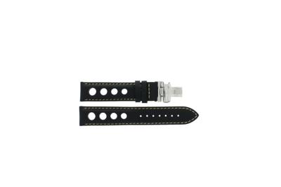 Horlogeband Tissot T0144211605701A / T600030781 Leder Zwart 19mm
