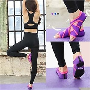 Dames Ballroom schoenen Opleiding Oefenen Yoga Comfortabele schoenen Sokken Sneaker Zacht Platte hak Ronde Teen Leegloper Elastisch Tiener Volwassenen Blauw Paars Grijs Lightinthebox