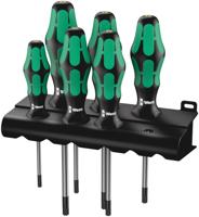 Wera 367/6 torx® bo kraftform plus torx® bo-schroevendraaierset + houder, 6 -delig - 1 stuk(s) - 05138250001