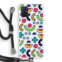 8-bit N°6: Samsung Galaxy A71 Transparant Hoesje met koord