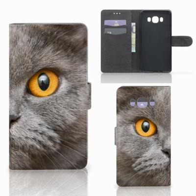 Telefoonhoesje | Met pasjeshouder | Samsung Galaxy J7 2016 Britse Korthaar Telefoonhoesje | Met pasjeshouder | Samsung Galaxy J7 2016 Britse Korthaar