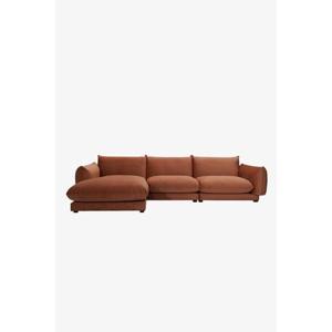 Sissy-Boy Countess 4-zits bank chaise longue links Brown