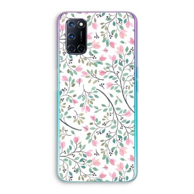 Sierlijke bloemen: Oppo A92 Transparant Hoesje