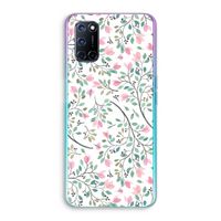 Sierlijke bloemen: Oppo A92 Transparant Hoesje