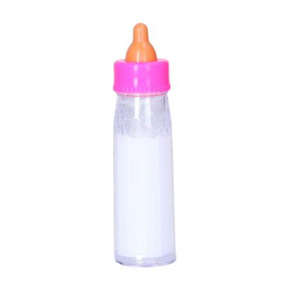 Happy People poppen melkflesje - 12,5 cm - kunststof - poppenaccessoires - speelgoed