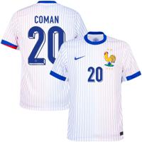 Frankrijk Shirt Uit 2024-2025 + Coman 20