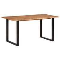 vidaXL Eettafel 154x80x76 cm massief acaciahout