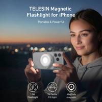 Telesin Magnetische Flitser & Ringlamp MagSafe - Titanium