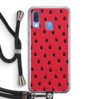 Watermelon: Samsung Galaxy A40 Transparant Hoesje met koord Watermelon: Samsung Galaxy A40 Transparant Hoesje met koord