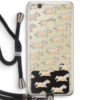 Ponys: Huawei Ascend P10 Lite Transparant Hoesje met koord