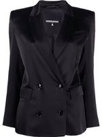 Patrizia Pepe blazer croisé à épaulettes - Noir