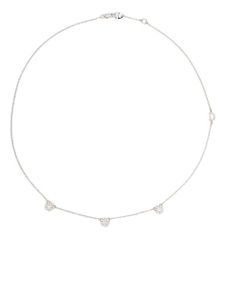 Damiani collier Margherita en or blanc 18ct serti de diamants - Argent