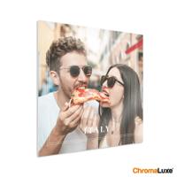 Foto op aluminium afdrukken - Wit (ChromaLuxe) - 30 x 30 cm