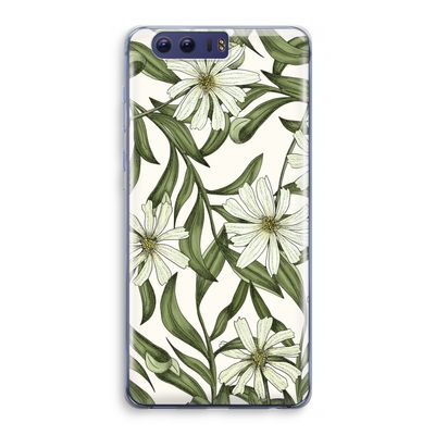 Wit bloemenpatroon: Honor 9 Transparant Hoesje