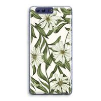 Wit bloemenpatroon: Honor 9 Transparant Hoesje