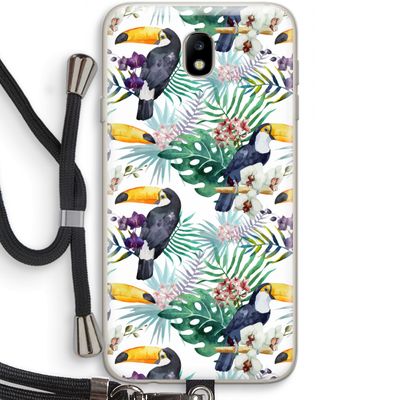 Tukans: Samsung Galaxy J7 (2017) Transparant Hoesje met koord