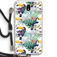 Tukans: Samsung Galaxy J7 (2017) Transparant Hoesje met koord