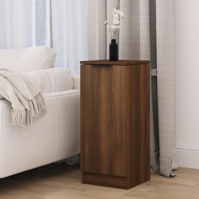 Dressoir 30x30x70 cm bewerkt hout bruin eikenkleur