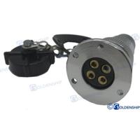 Enchufes y pasacables GS11022 - ENCHUFE ESTANCO 3 AMP. 4 POLOS