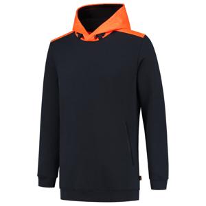 Tricorp sweater met capuchon - High-Vis - ink-fluor orange - maat L