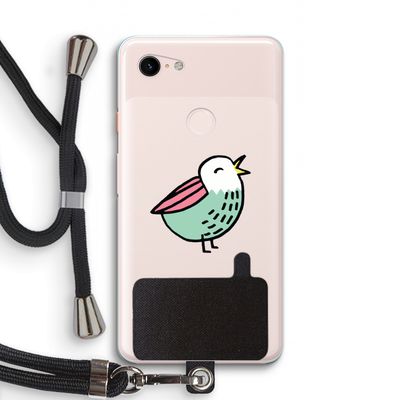 Birdy: Pixel 3 XL Transparant Hoesje met koord