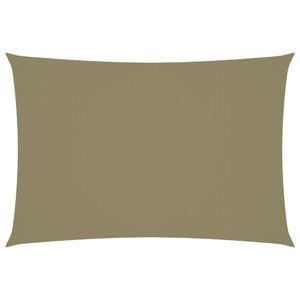 Zonnescherm rechthoekig 2,5x4,5 m oxford stof beige