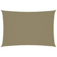 Zonnescherm rechthoekig 2,5x4,5 m oxford stof beige