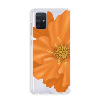 Orange Ellila flower: Galaxy A71 Transparant Hoesje
