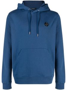 J.Lindeberg hoodie Throw à patch logo - Bleu