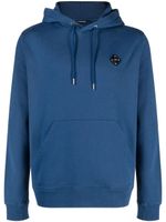 J.Lindeberg hoodie Throw à patch logo - Bleu