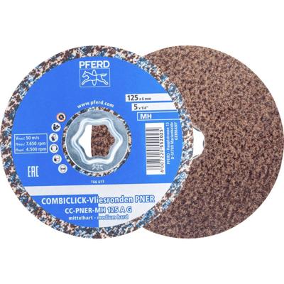 PFERD TOOLS 47700203 PAARD COMBICLICK geperste vliesronde CC PNER Ø 125 mm middelhard A grof voor finish  125 mm 5 stuk(s)