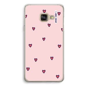 Hartjes: Samsung A3 (2017) Transparant Hoesje