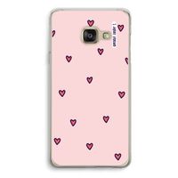 Hartjes: Samsung A3 (2017) Transparant Hoesje