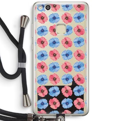 Klaproosjes: Huawei Ascend P10 Lite Transparant Hoesje met koord