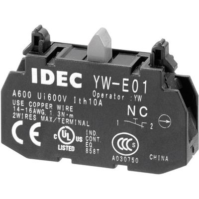 Idec YW-E01 Contactelement Terugstelbaar 1x NC Moment 240 V/AC 1 stuk(s)