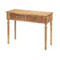 Zijtafel met 2 lades Gift Decor 40 40 Bruin 98 x 77 x 42 cm Curve