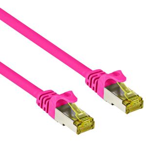 Cat 7 - S/FTP - Netwerkkabel - Patchkabel - Afgeschermd - 10 Gbps - 3 meter - Roze - Allteq