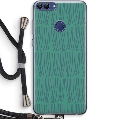 Swirls: Huawei P Smart (2018) Transparant Hoesje met koord