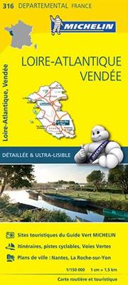 Wegenkaart - landkaart 316 Loire Atlantique - Vendee | Michelin Wegenkaart - landkaart 316 Loire Atlantique - Vendee | Michelin