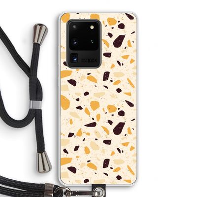 Terrazzo N°13: Samsung Galaxy S20 Ultra Transparant Hoesje met koord