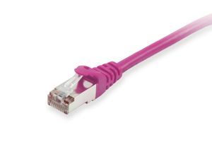 Equip 605557 RJ45 Netwerkkabel, patchkabel CAT 6 S/FTP 0.50 m Violet Vergulde steekcontacten 1 stuk(s)