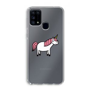 Eenhoorn: Samsung Galaxy M31 Transparant Hoesje