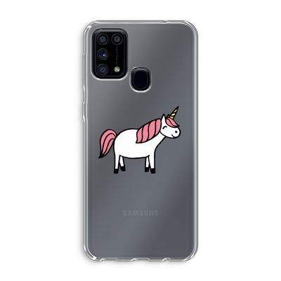 Eenhoorn: Samsung Galaxy M31 Transparant Hoesje