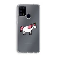Eenhoorn: Samsung Galaxy M31 Transparant Hoesje