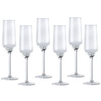 Champagneglas / glazen 6x stuks 22 centiliter   - - thumbnail